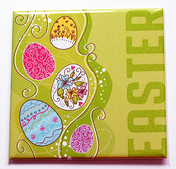 Easter Egg Magnet in Green - Kelly's Handmade