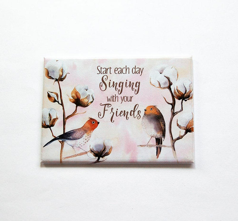 Singing With Your Friends Rectangle Magnet - Kelly's Handmade