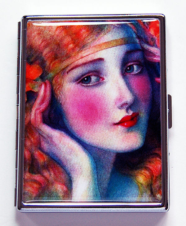 Portrait Of A Lady Slim Cigarette Case - Kelly's Handmade