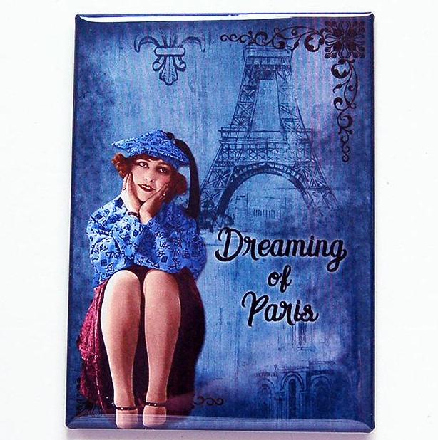 Dreaming Of Paris Magnet - Kelly's Handmade