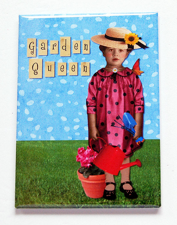Garden Queen Rectangle Magnet - Kelly's Handmade