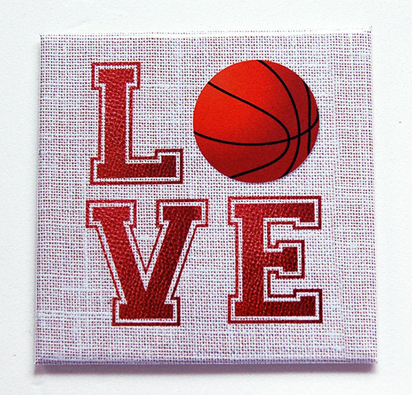 Love Basketball Magnet - Kelly's Handmade