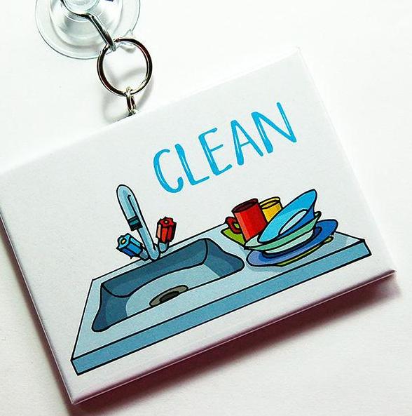 Kitchen Sink Clean/Dirty Dishwasher Sign - Kelly's Handmade