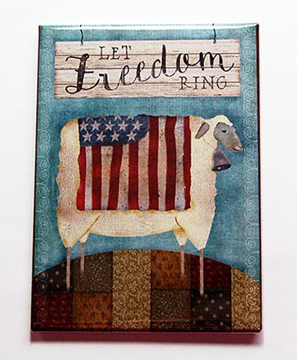 Let Freedom Ring Rectangle Magnet - Kelly's Handmade