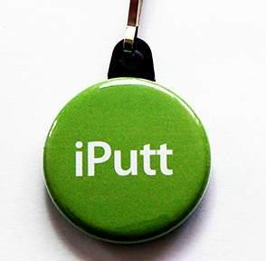 iPutt Golf Zipper Pull Available in 2 Colors - Kelly's Handmade