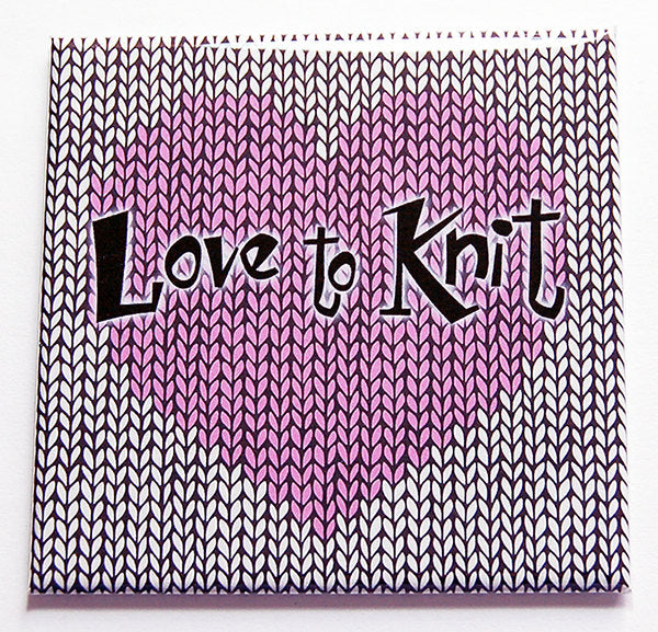 Love to Knit Magnet - Kelly's Handmade