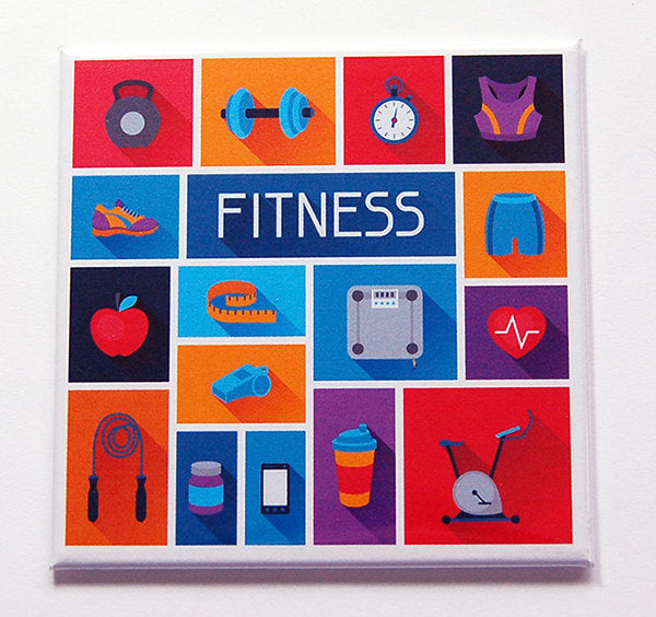 Fitness Workout Magnet - Kelly's Handmade