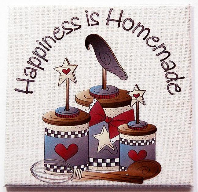 Happiness is Homemade Magnet - Kelly's Handmade