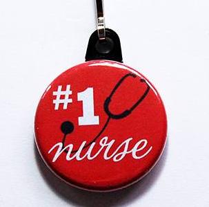 #1 Nurse Zipper Pull - Kelly's Handmade