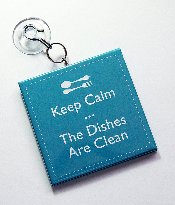 Freak Out Clean/Dirty Dishwasher Sign in Turquoise - Kelly's Handmade