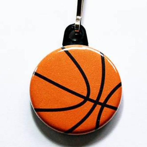 Basketball Zipper Pull - Kelly's Handmade
