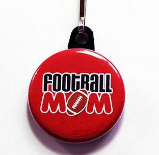 Football Mom Zipper Pull - Kelly's Handmade
