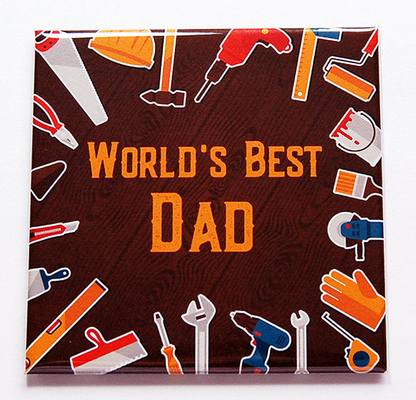 World's Best Dad Magnet - Kelly's Handmade
