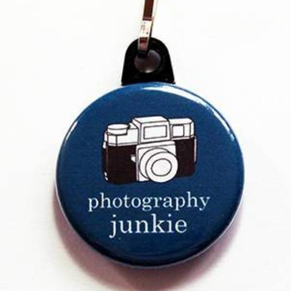 Photography Junkie Zipper Pull - Kelly's Handmade