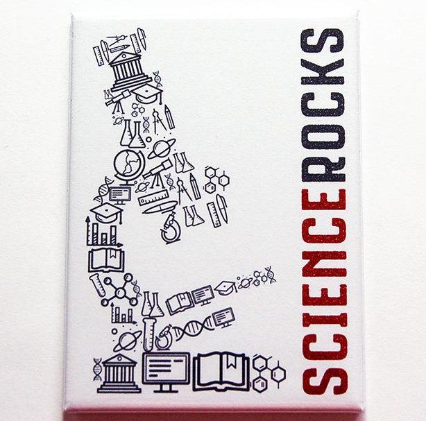 Science Rocks Teacher Magnet - Kelly's Handmade