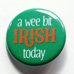 A Wee Bit Irish Today St Patrick's Day Pin - Kelly's Handmade