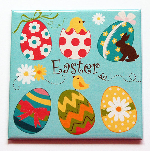 Easter Eggs & Chicks Magnet - Kelly's Handmade