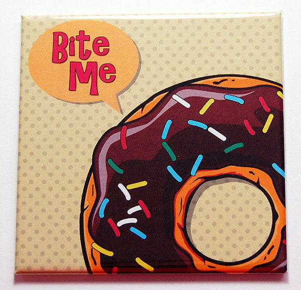 Bite Me Donut Magnet - Kelly's Handmade