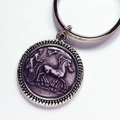 Ancient Coin Replica Keychain 1 - Kelly's Handmade