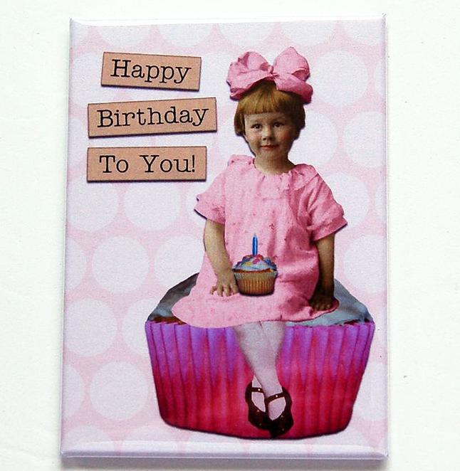 Happy Birthday Girl in Pink - Kelly's Handmade