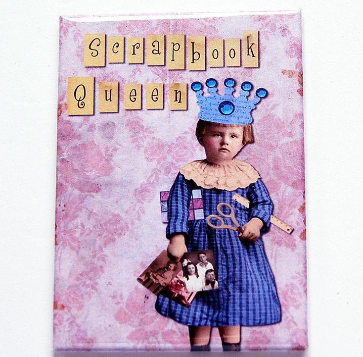 Scrapbook Queen Magnet - Kelly's Handmade