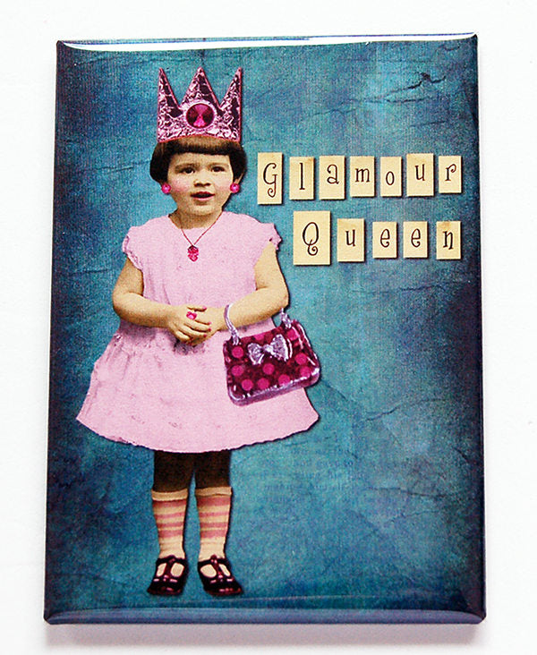 Glamour Queen Rectangle Magnet - Kelly's Handmade
