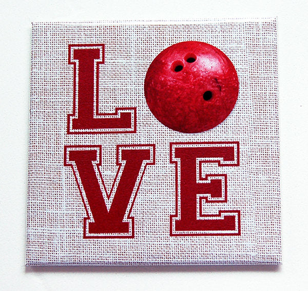 Love Bowling Magnet - Kelly's Handmade