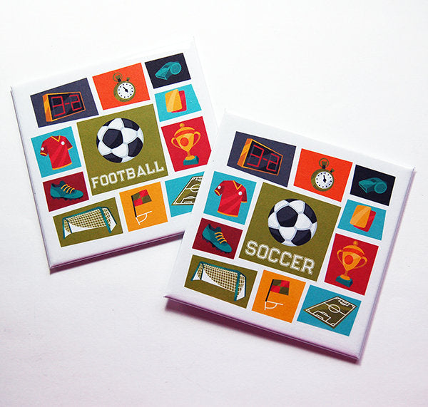 Football / Soccer Magnet - Kelly's Handmade