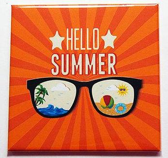 Hello Summer Magnet - Kelly's Handmade