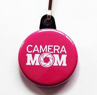 Camera Mom Zipper Pull - Kelly's Handmade
