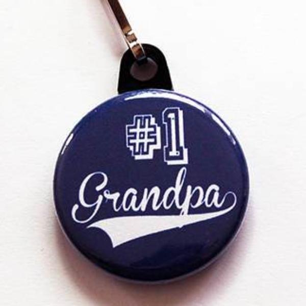 #1 Grandpa Zipper Pull - Kelly's Handmade