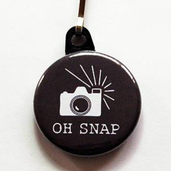 Oh Snap Camera Zipper Pull - Kelly's Handmade