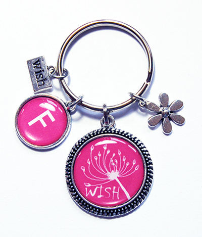 Wish Flower Monogram Keychain - Kelly's Handmade