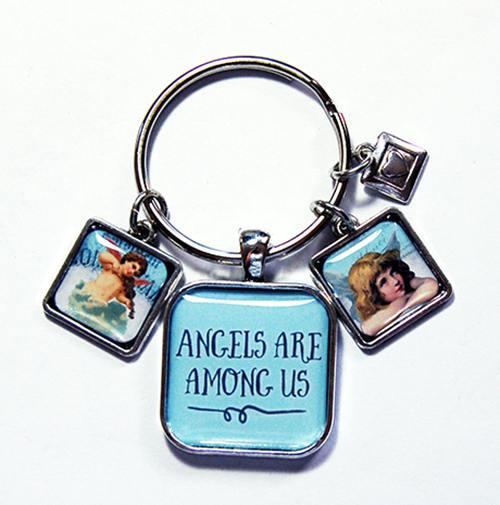 Angels Are Among Us Keychain - Kelly's Handmade