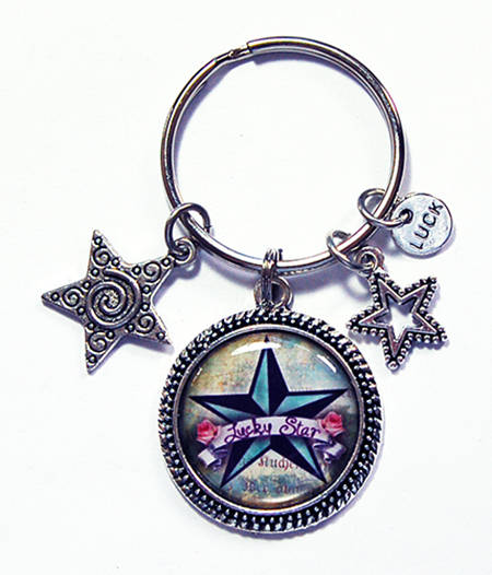 Lucky Star Keychain - Kelly's Handmade