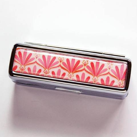 Art Deco Lipstick Case in Pink #1 - Kelly's Handmade