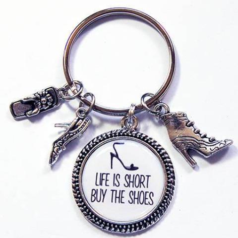 Buy The Shoes Keychain With Charms - Kelly's Handmade