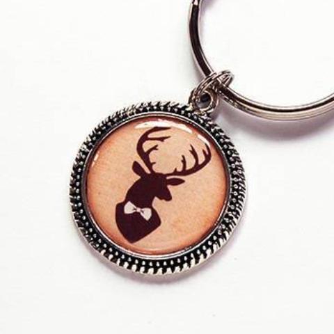 Deer Keychain in Brown - Kelly's Handmade