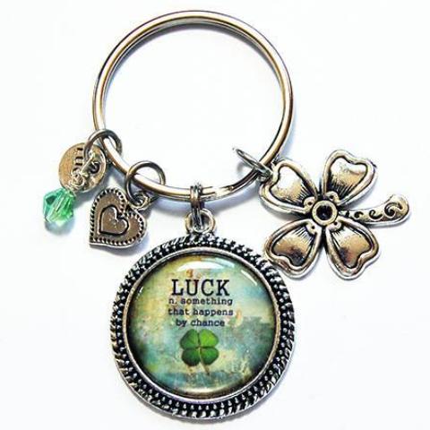 Four Leaf Clover Lucky Keychain - Kelly's Handmade