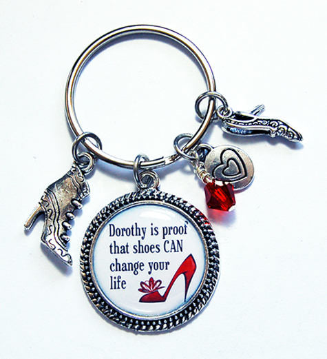 Shoes Can Change Your Life Keychain - Kelly's Handmade