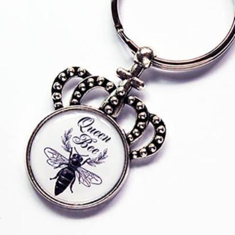 Queen Bee Keychain - Kelly's Handmade