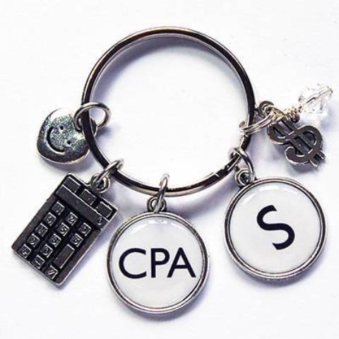 Accountant Monogram Keychain - Kelly's Handmade