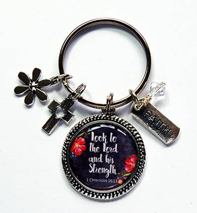 Look to the Lord Keychain - Kelly's Handmade