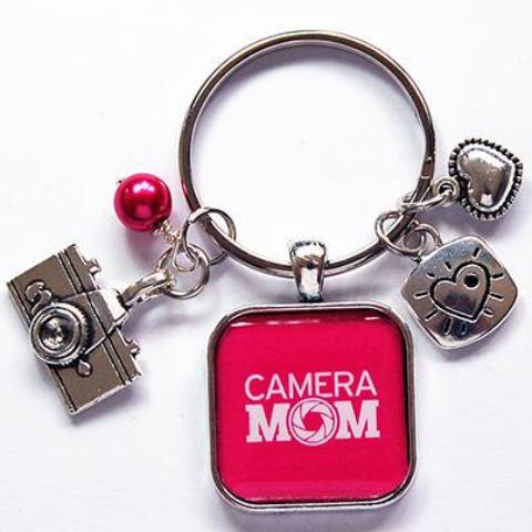 Camera Mom Keychain - Kelly's Handmade
