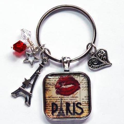 Paris In Love Keychain - Kelly's Handmade