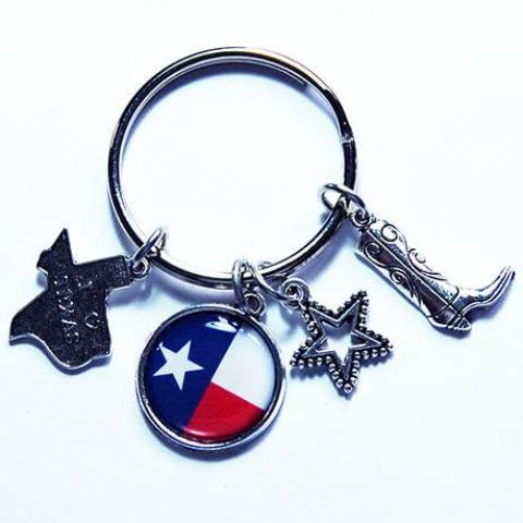 I Love Texas Keychain - Kelly's Handmade