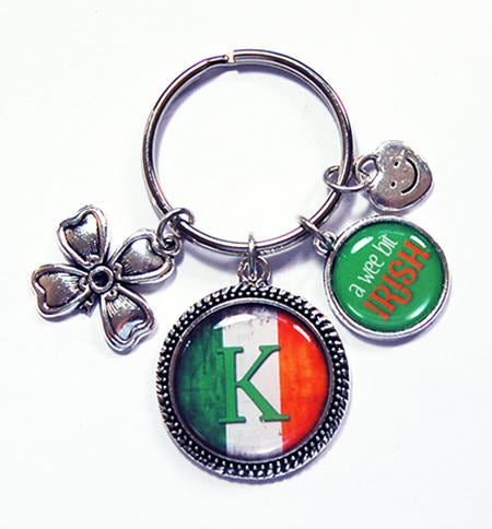 A Wee Bit Irish Monogram Keychain - Kelly's Handmade