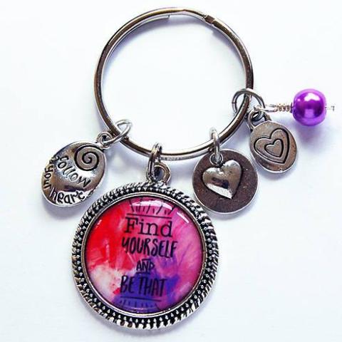 Find Yourself And Be That Keychain - Kelly's Handmade