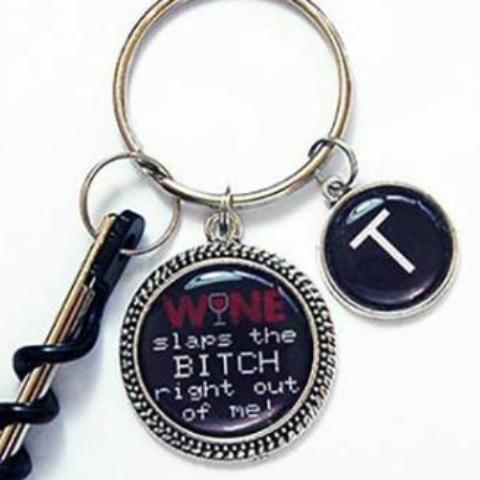 Funny Bitch Corkscrew Keychain - Kelly's Handmade