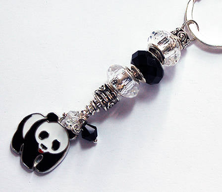 Panda Bead Keychain - Kelly's Handmade